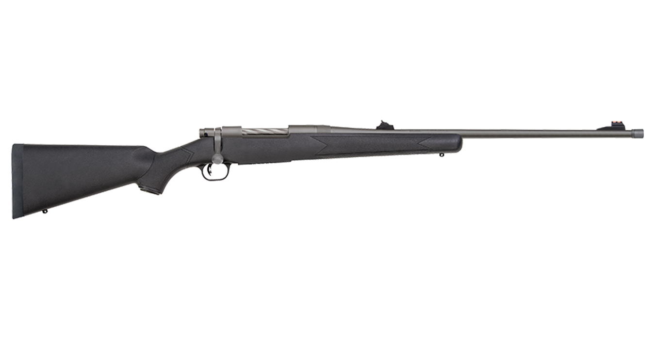 Mossberg Patriot 338 Win Mag Bolt-Action Rifle with Black Synthetic Stock and Cerakote Stainless Barrel