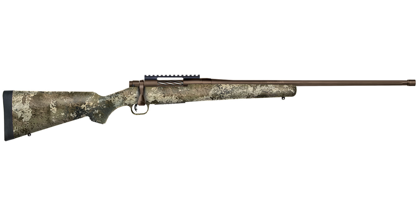 Mossberg Patriot Predator 6.5 PRC Bolt-Action Rifle with Strata Camo Synthetic Stock and Cerakote Brown Barrel