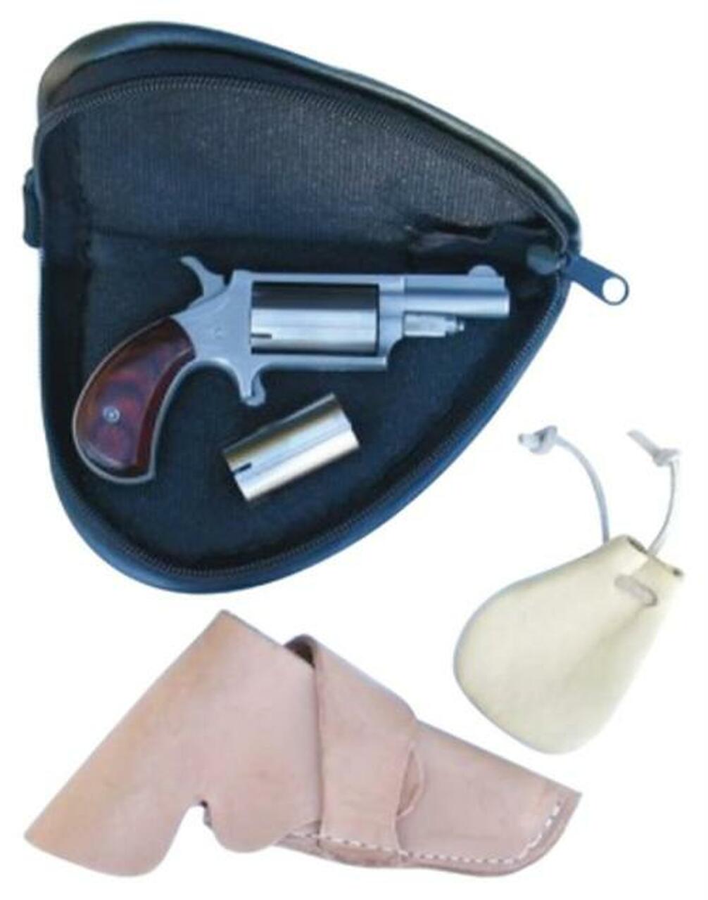 NAA Companion Mini Cap And Ball Revolver Kit .22 Caliber 1.125" Barrel Stainless Steel 5 Shot North American Arms