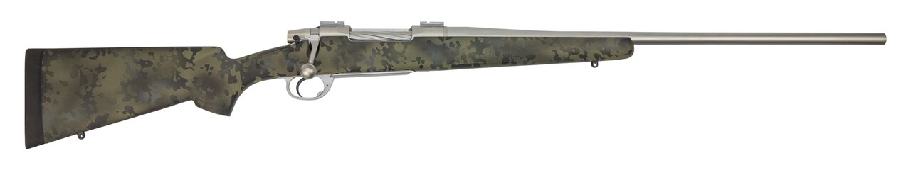 Nesika Sporter 280 Rem, 24" Barrel, Bell & Carlson Romainan Forest Camo Stock, Stainless Steel, 1rd