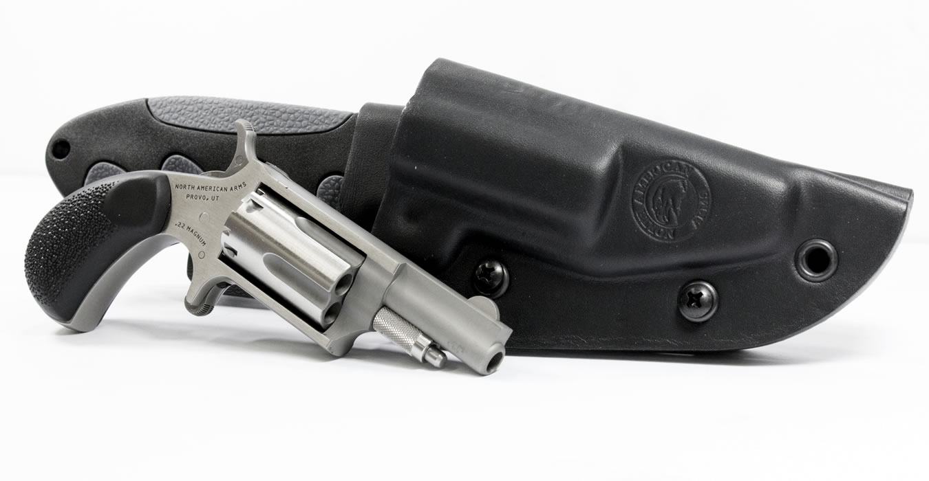 North American Arms 22 Mag Mini-Revolver with CRKT Gut Hook Knife