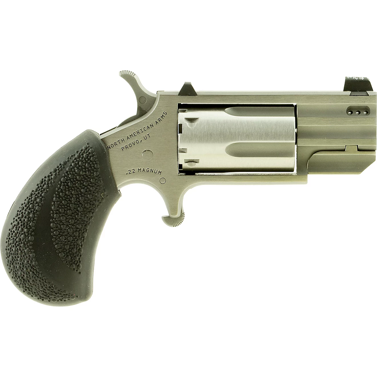 North American Arms NAA Pug 22 Mag/1" Heavy Barrel/Tritium Sights & Rubber Grip North American Arms