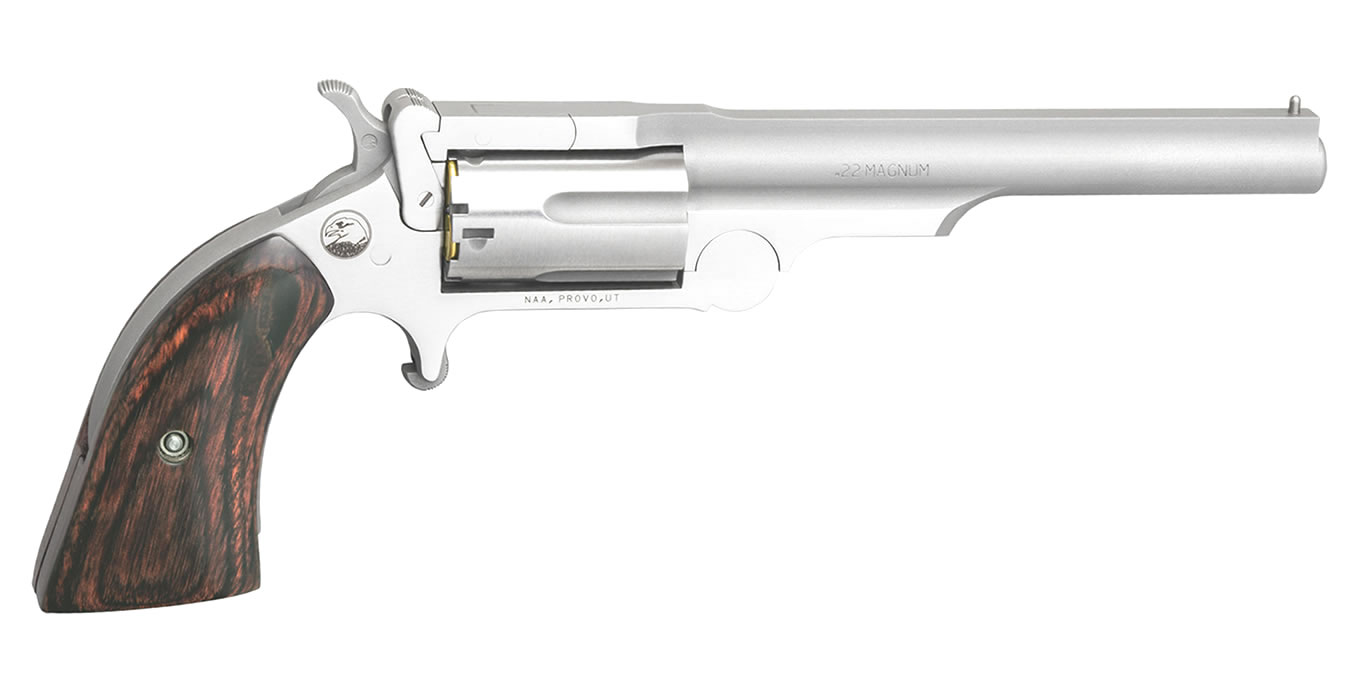 North American Arms Ranger II 22 Magnum Revolver with Rosewood Boot Grips