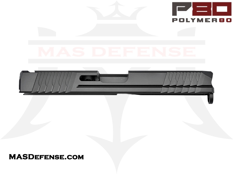 Polymer80 9mm Stripped Slide for Glock 17 Gen 3 - Cerakote White Finish | PF940V2 Compatible