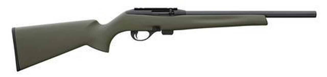 Remington Model 597 22 LR 16.5" Heavy Barrel With 5-R Rifling Blue Finish Olive Drab Green Synthetic Stock Remington