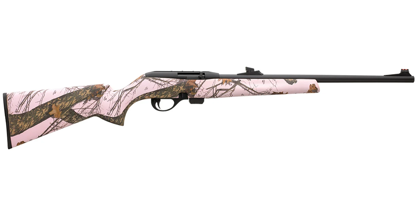 Remington Model 597 22 LR Semi-Auto Rifle with Mossy Oak Pink Stock