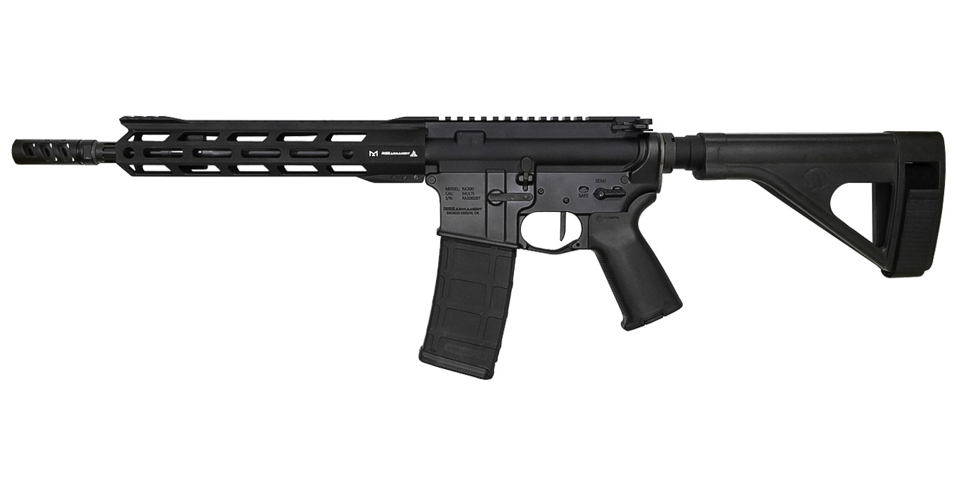 Rise Armament RA-300 223 Wylde AR Pistol with 11.5 in Barrel and SB Tactical Pistol Brace
