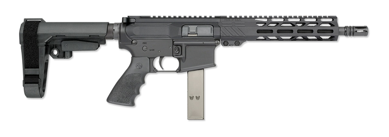 Rock River Arms LAR-9 9mm, 10.5" Barrel, MLOK, SBA3 Brace, Black, 32rd