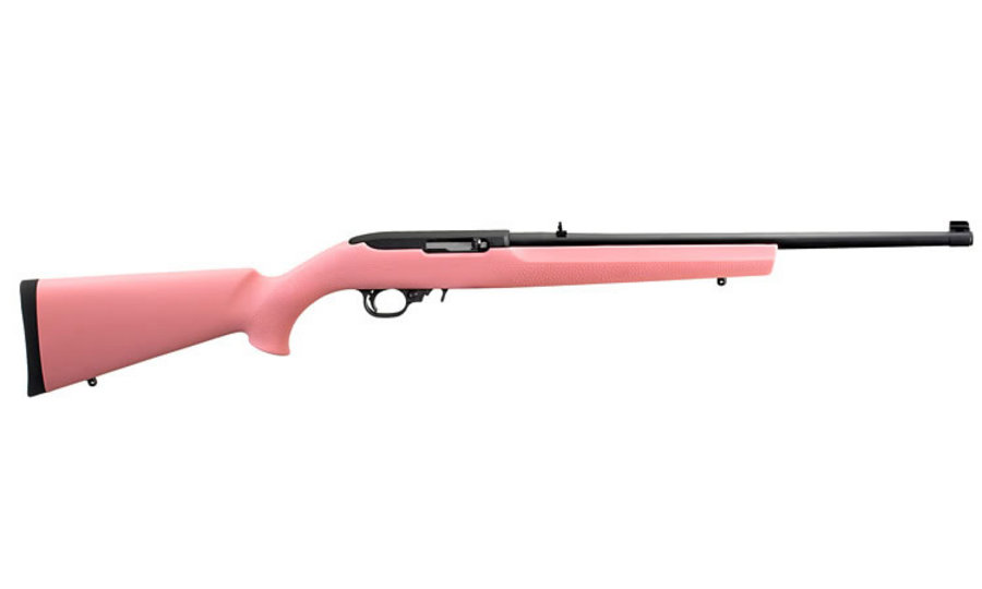 Ruger 10/22 22 LR Rimfire Rifle with Pink Hogue Stock