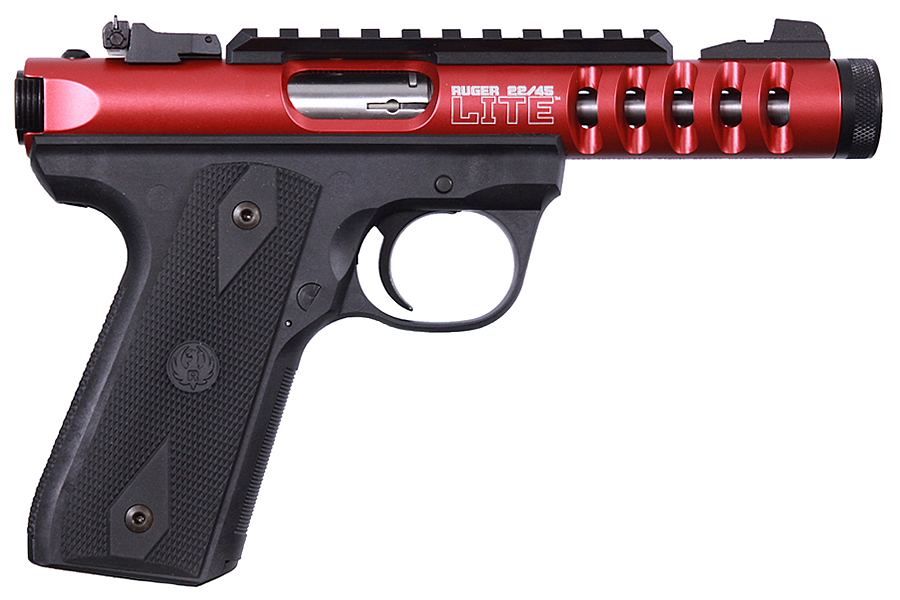 Ruger 22/45 Lite 22LR Rimfire Pistol with Red Anodize Finish