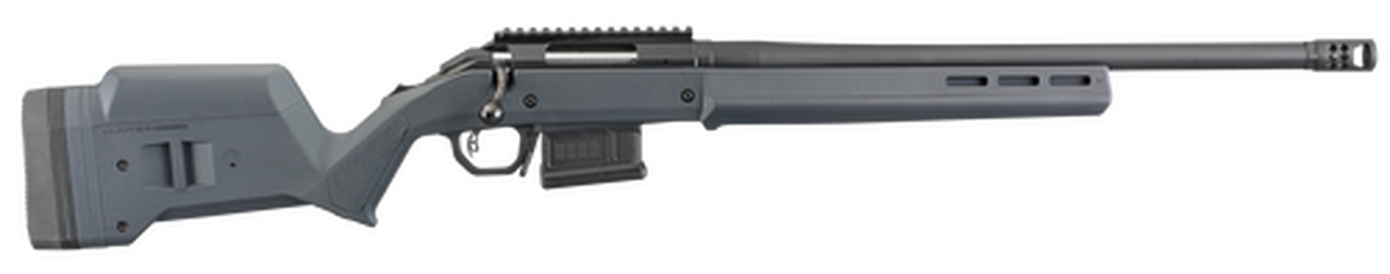 Ruger American Magpul Hunter 308 Winchester 20" Barrel, Magpul Short Action Fully Adjustable Stock Matte Black, 5rd