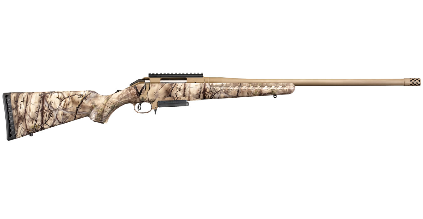 Ruger American Rifle 308 Winchester with GoWild I-M Brush Camo Stock and AI-Style Maga