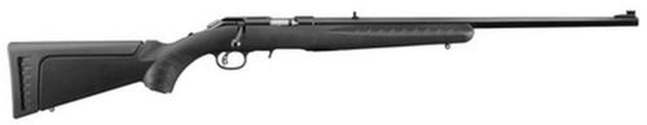 Ruger American Rimfire Rifle 22LR, 22" Barrel, Satin Blue, 2 Interchangeable Stock Modules, Black Composite Stock, 10rd