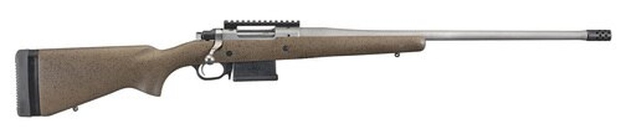 Ruger Hawkeye Long-Range Hunter 6.5 Creedmoor, 22" Barrel, Speckled Black/Brown Laminate, 5rd