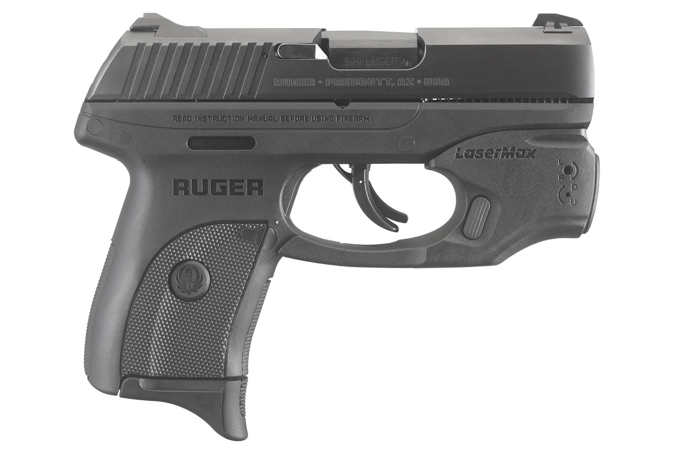 Ruger LC9s 9mm Striker-Fired Pistol with LaserMax GripSense Activated Laser/Light