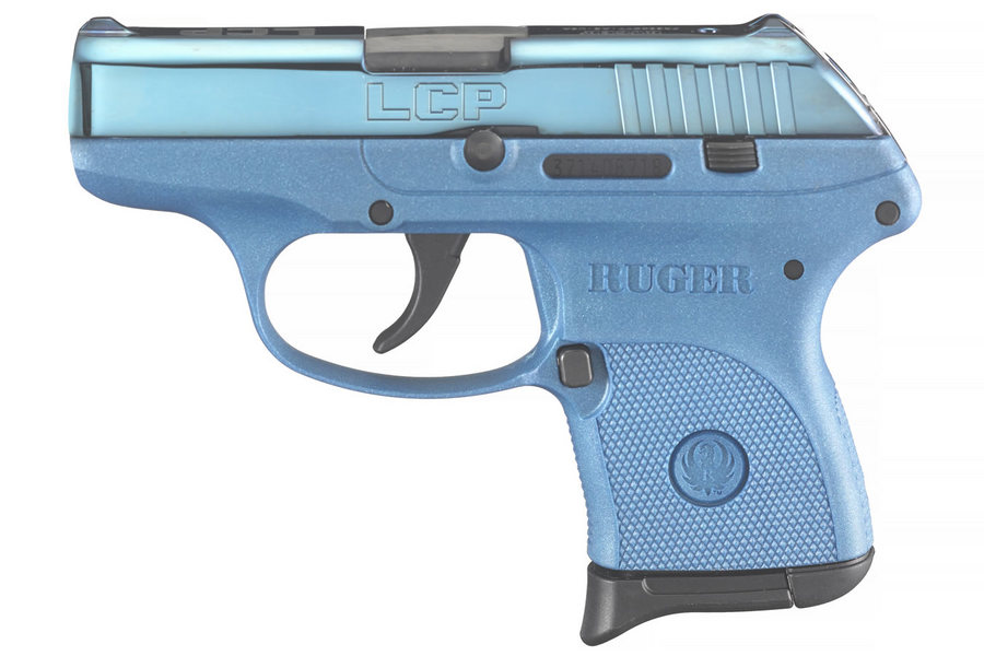 Ruger LCP 380 ACP with Blue Color Cased Slide