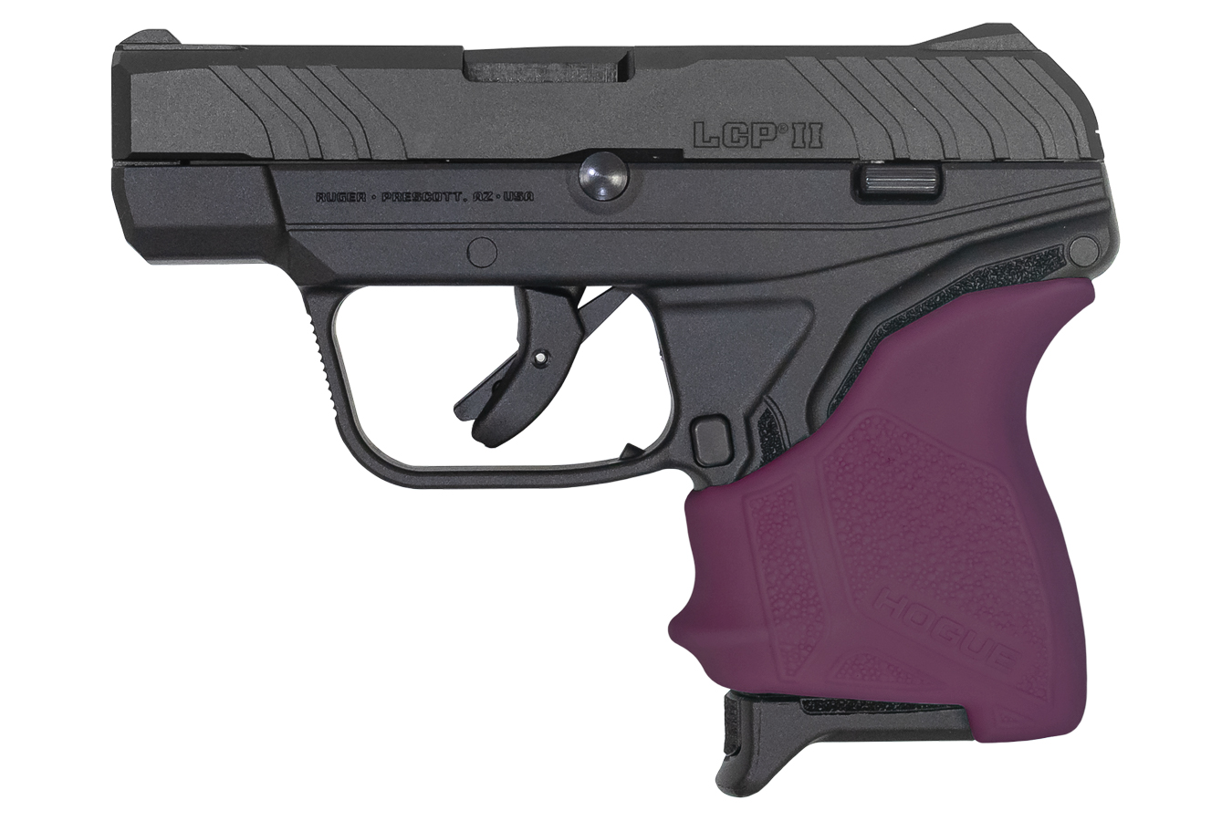 Ruger LCP II 380 Auto Carry Conceal Pistol TALO Exclusive with Violet Hogue Slip On Grip