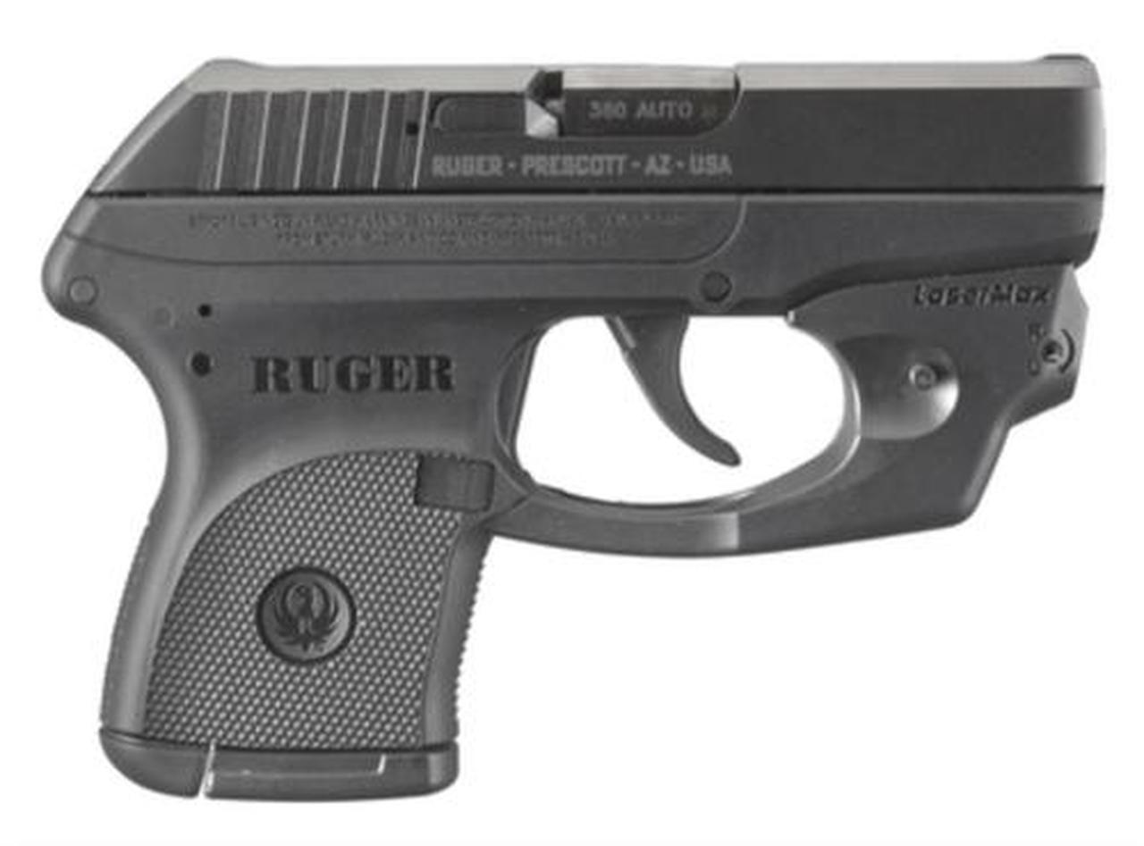 Ruger LCPLM 380 Semi Auto Pistol With Lasermax Centerfire Sight, Blued Finish, 6+1 Capacity