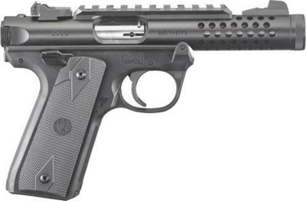 Ruger Mark IV 22/45 22LR TACTICAL, 4.4" Barrel, Black Poly Grips, 10rd Mag Ruger