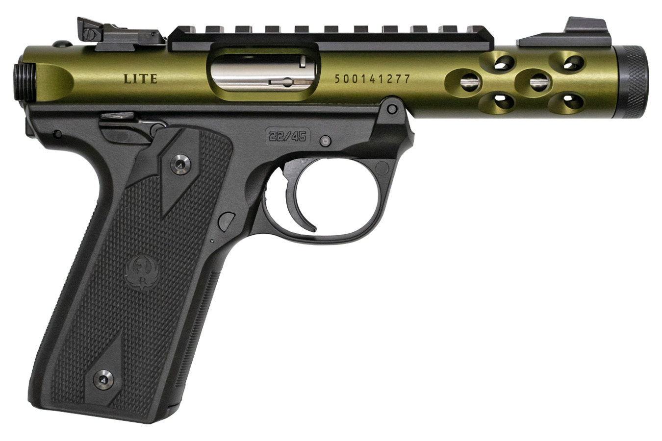 Ruger Mark IV 22/45 Lite 22 LR Green Anodized with Threaded Barrel