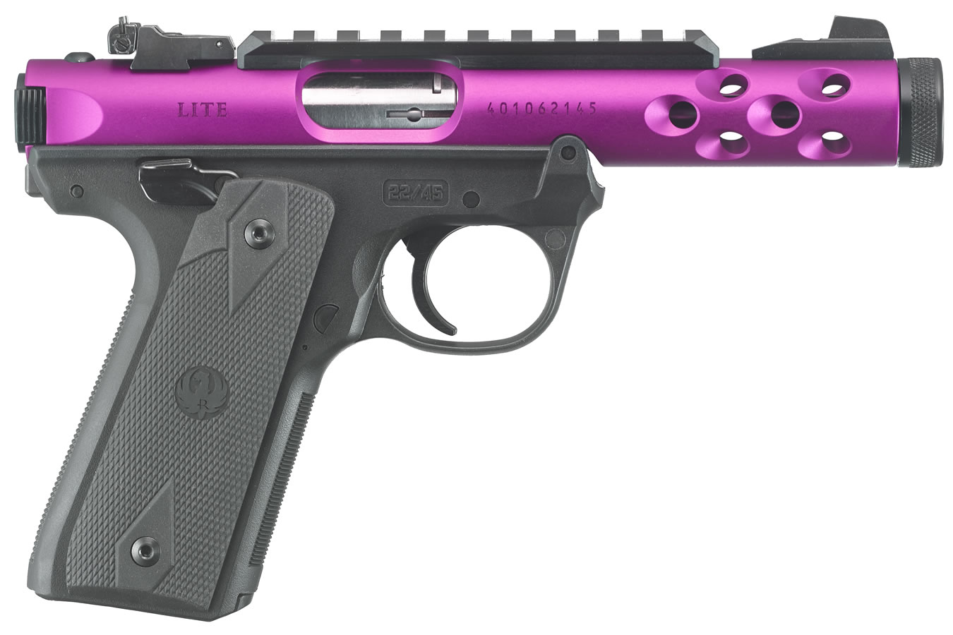 Ruger Mark IV 22/45 Lite 22LR Magenta Anodized with Threaded Barrel