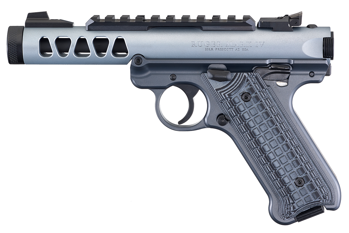 Ruger Mark IV Lite 22LR Rimfire Pistol with Diamond Gray Anodized Finish