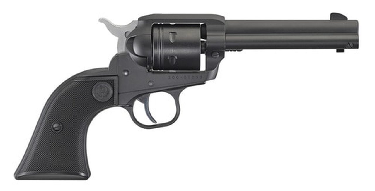Ruger Wrangler 22 LR, 4.62" Barrel, Olive Drab Green Cerakote, Black Checkered Grip, 6rd Ruger