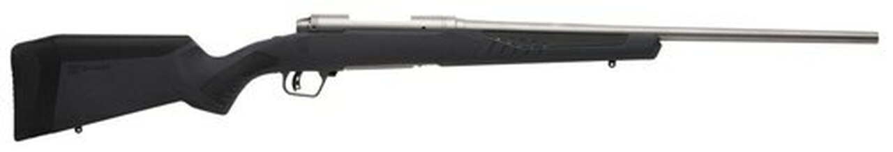 Savage 10/110 Storm 243 Winchester, 22" Barrel, Stainless Steel,, , AccuFit Gray Stock, Left Hand, 4 rd