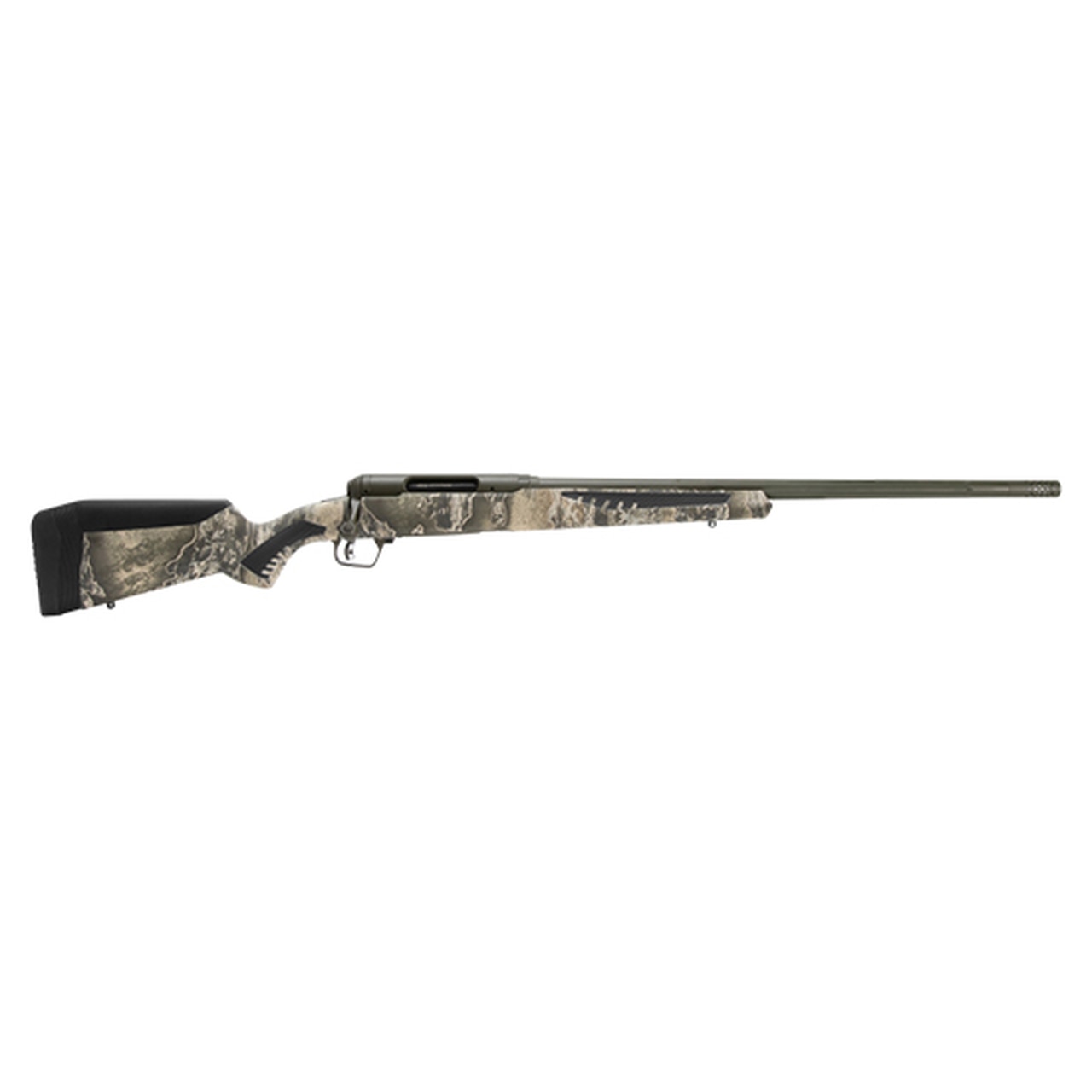 Savage 110 Timberline, 7MM Rem Mag, 24" Threaded Barrel, OD Green Cerakote Finish, Realtree Excape, AccuTrigger, 3Rd