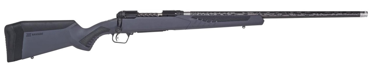 Savage 110 Ultralite, 6.5 PRC, 24" PROOF Research Threaded Barrel, Black Barrel and Action, Gray Polymer Stock, 2Rd Savage Arms