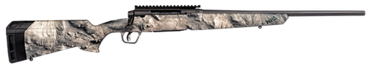 Savage Axis II 30-06 Springfield, 20" Barrel, Synthetic Mossy Oak Overwatch Stock Gunsmoke Gray PVD, 4rd