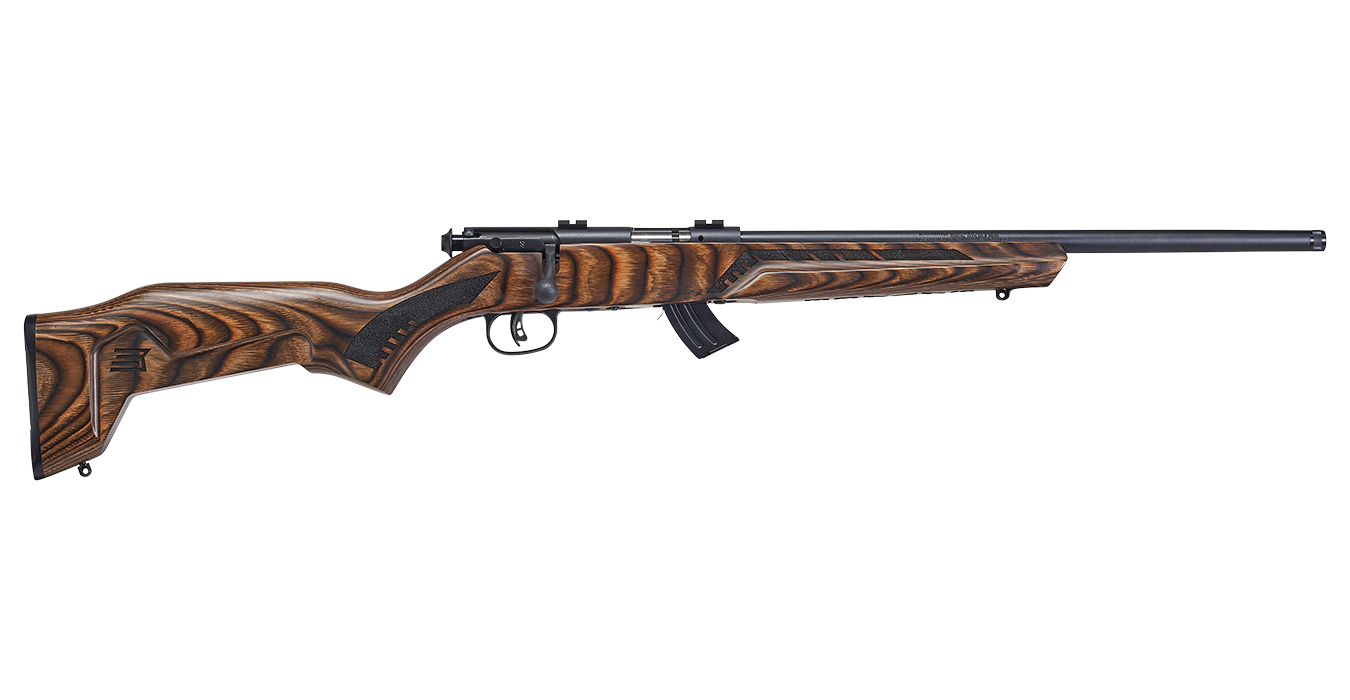 Savage Mark II Minimalist 22LR Bolt-Action Rifle with Brown Stock