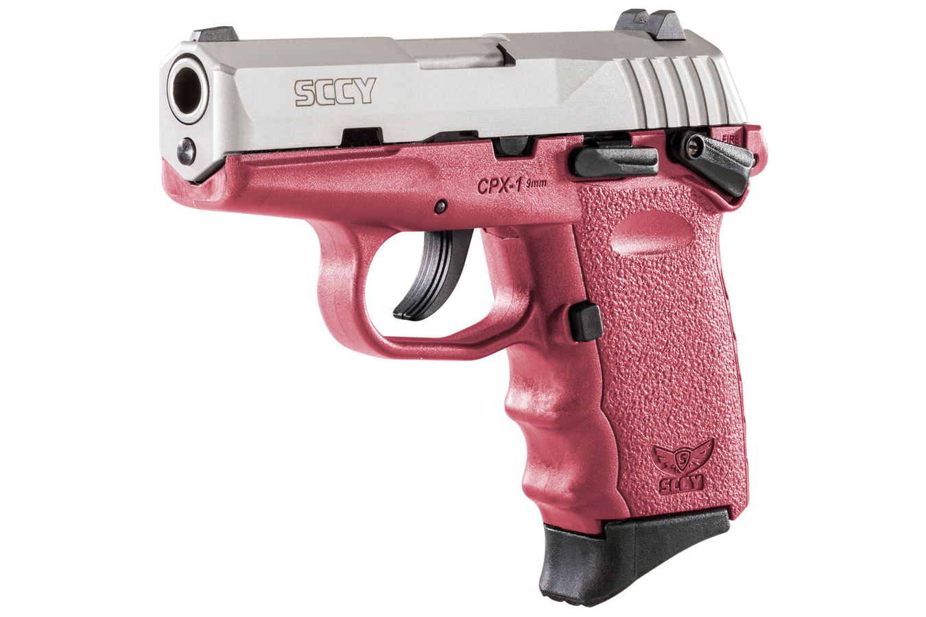 SCCY CPX-3 9mm Pistol - Compact Carry Handgun with Stainless Steel Slide