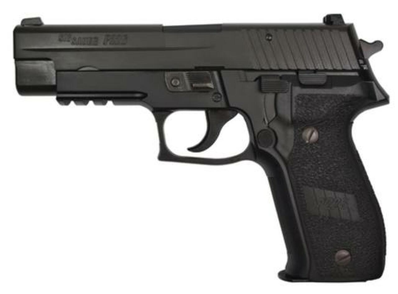 Sig P226 9MM 4.4In Nitron Black Da/Sa Siglite E2 Grip (2) 10Rd Steel MAG CA Compliant