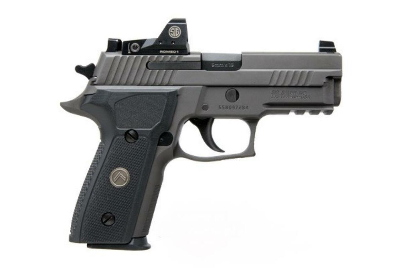 Sig P226, Legion, DA/SA, Full Size, 9mm, 4.4" Barrel, Alloy, Legion Gray, Black G10 Grips, XRAY3 Day/Night Sights, Decocker, 15rd, P-SAIT Trigger 3 Magazines Sig Sauer