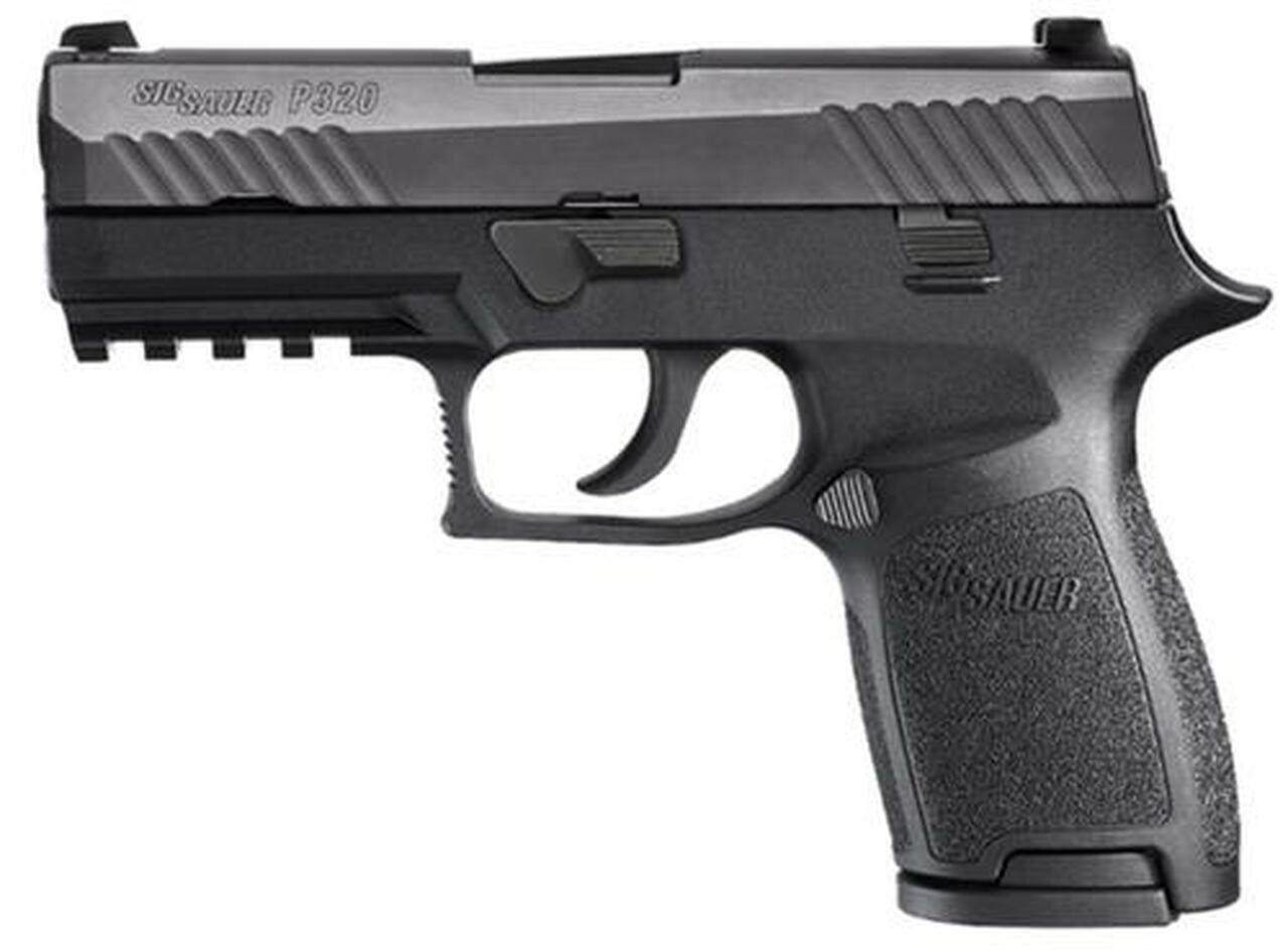 Sig P320 9mm 3.9" Barrel Nitron Siglite Nite Sites Modular Grip, Rail 2-15rd Mags Sig Sauer