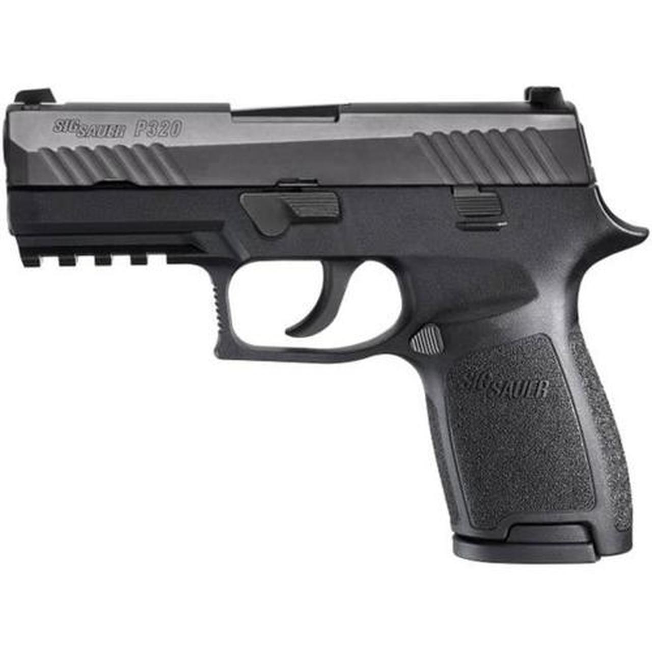 Sig P320 9mm, 3.9", Rail, Nitron Black, Striker, Contrast Sights, Modular Grip, 2x15rd Mags Sig Sauer
