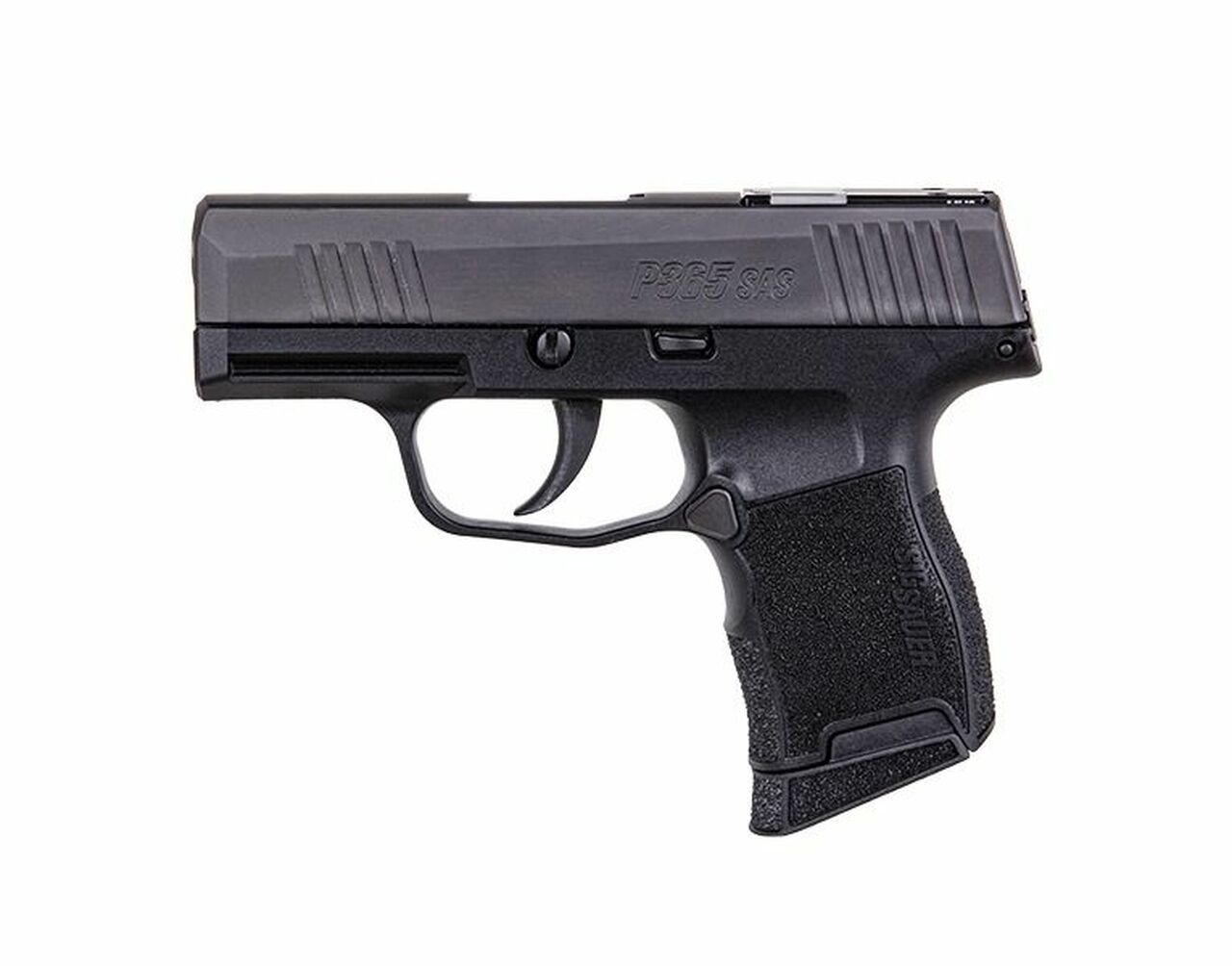 Sig P365 SAS 9mm, 3.1" Barrel, Black, Fiber-Tritium Night Sight, 10rd Flush, 10rd Extended Mag