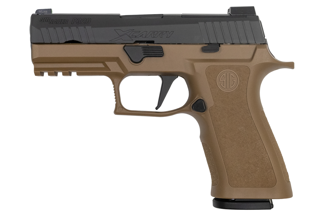 Sig Sauer P320 X-Carry 9mm with Coyote Tan Frame and Black Slide