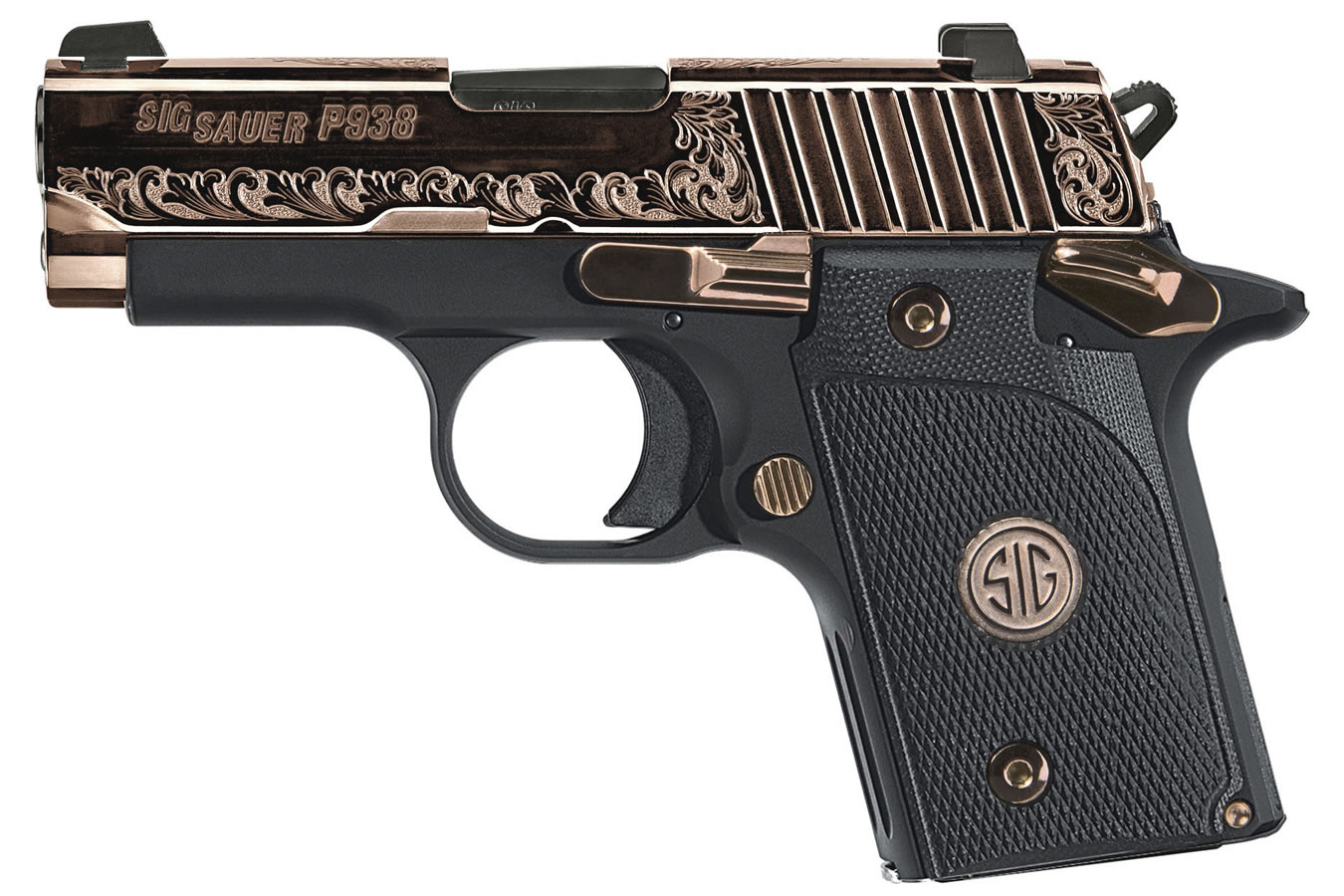 Sig Sauer P938 9mm Rose Gold Carry Conceal Pistol with Night Sights