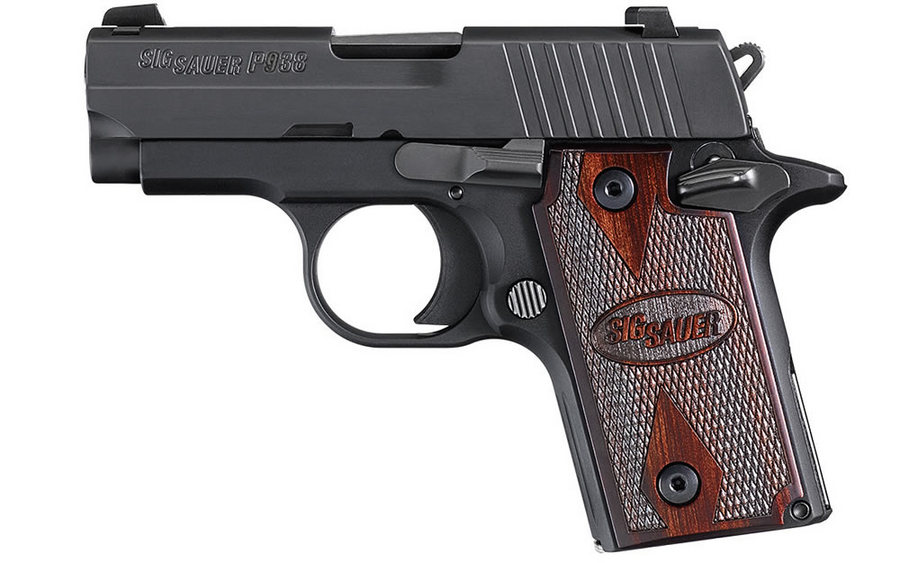 Sig Sauer P938 Rosewood 9mm Centerfire Pistol with Ambi Safety