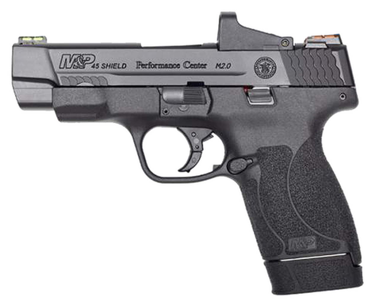 Smith & Wesson Shield M2.0 Performance Center 45 ACP, 4" 6rd/7rd, Black