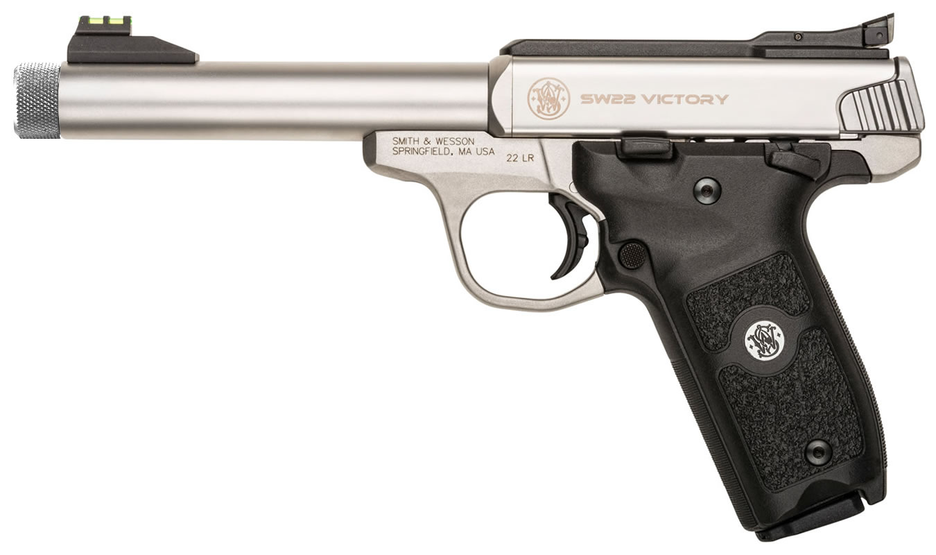 Smith & Wesson SW22 Victory 22LR Rimfire Pistol with Threaded Barrel
