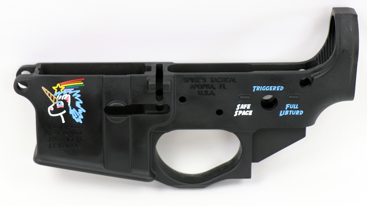 Spikes Lower Snowflake Receiver, Multi-Caliber, Black Hardcoat Anodized Spikes Tactical