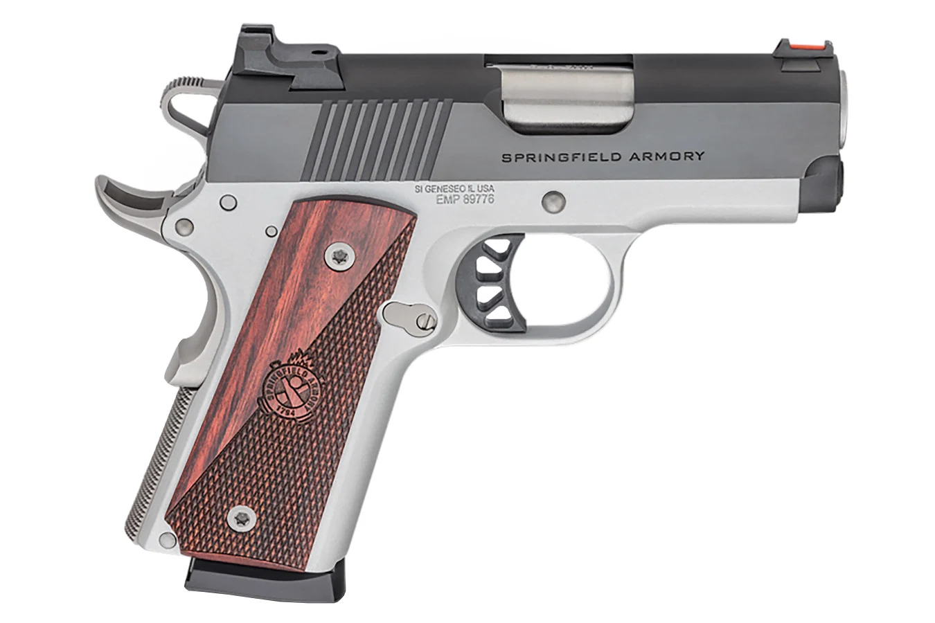 Springfield 1911 Ronin EMP 9mm, 3" Barrel, FO Front, SS/Black, 9rd Springfield Armory