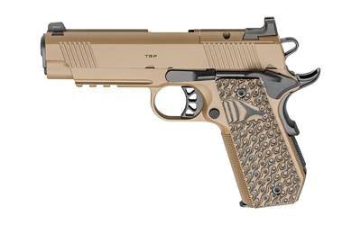 Springfield 1911 TRP 45 ACP, 4.25" Barrel, Coyote Brown Cerakote, G10 Grips, 3x7rd Mags Springfield Armory