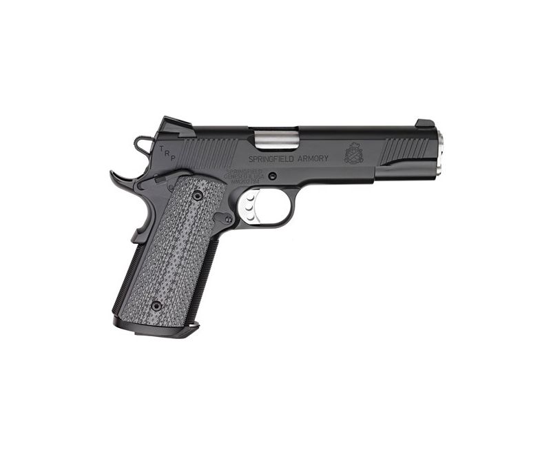 Springfield 1911 TRP 45 ACP, 5" Barrel, Black Cerakote, G10 Black Grips, 3x8rd Mags Springfield Armory