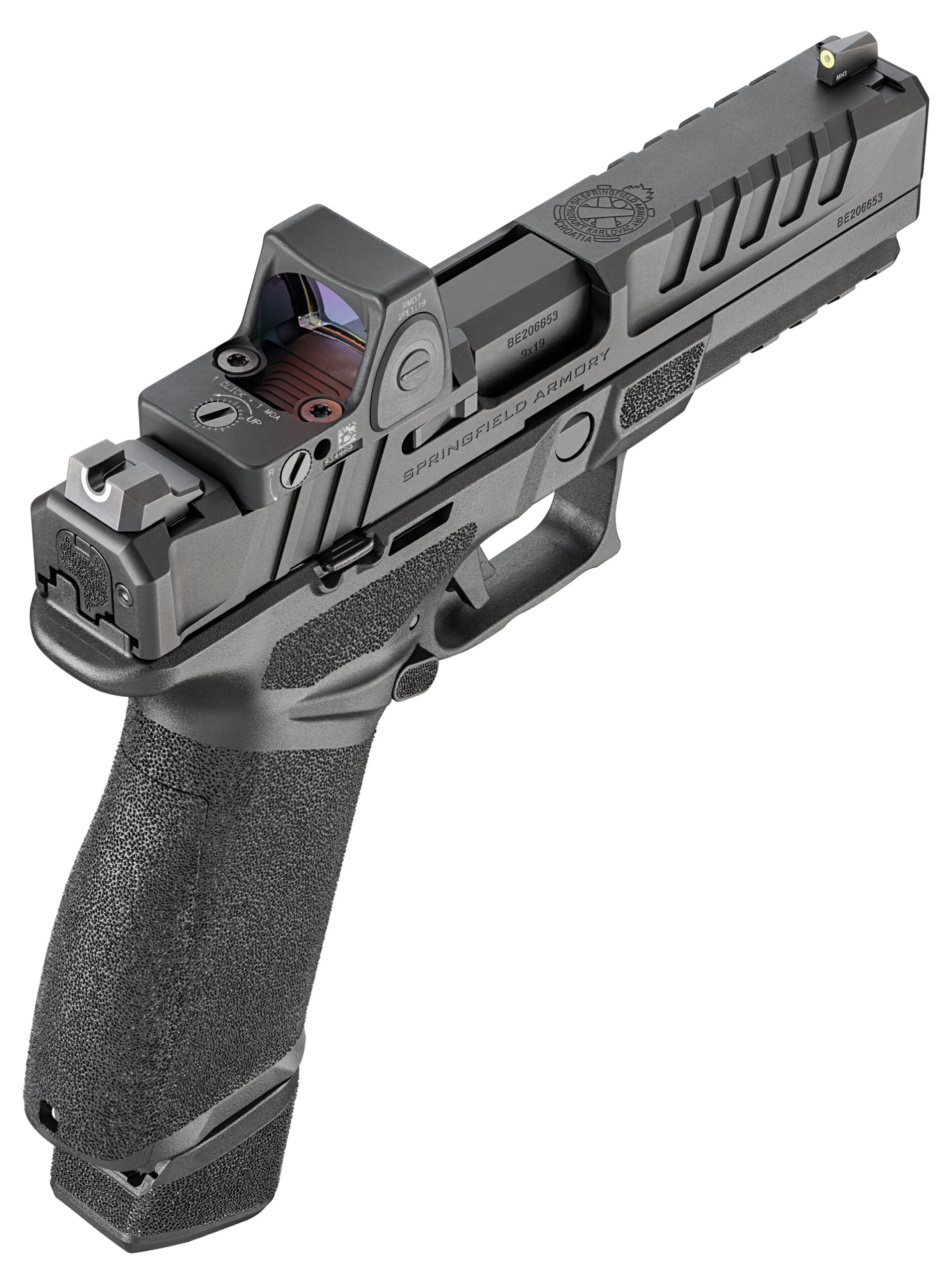 Springfield Echelon 9mm, 5.28" Threaded Barrel, Black, Optic Ready, 20rd Springfield Armory