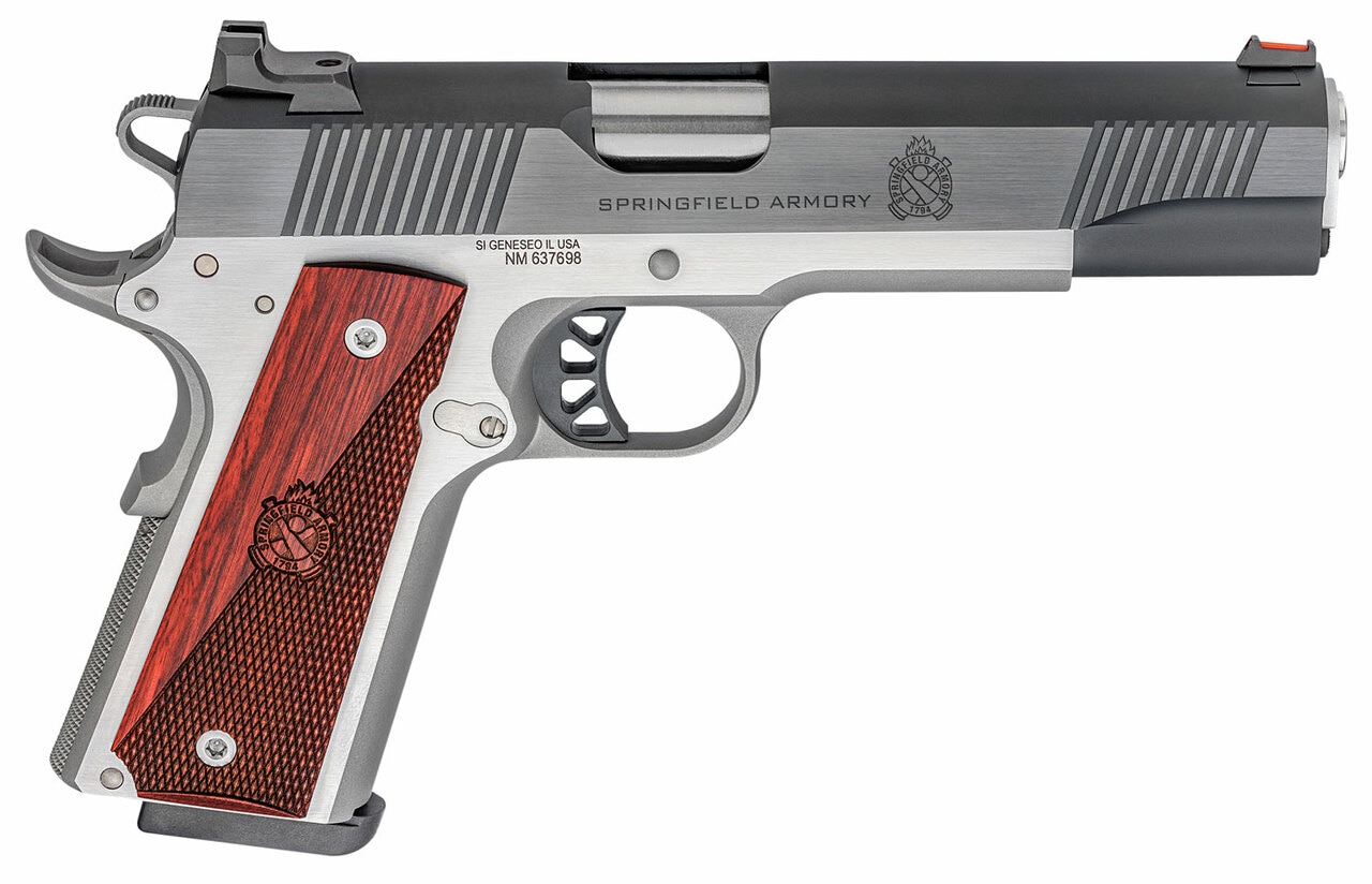Springfield Ronin Operator 1911, Full Size, 45ACP 5" Barrel, Blued, SS Frame, Fiber Optic Front Sight Tactical White Dot Rear, 8rd Mag Springfield Armory