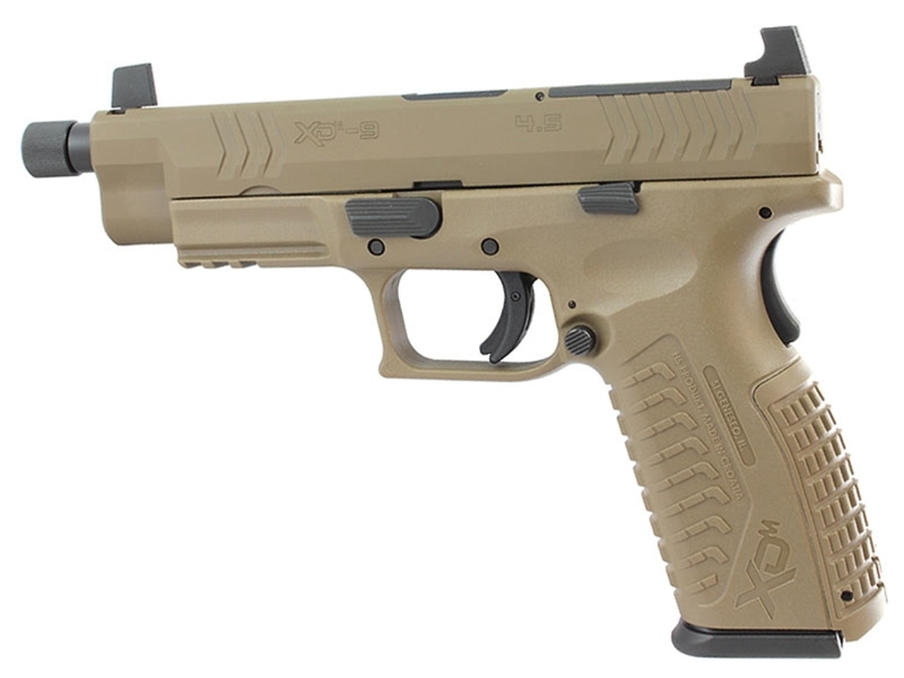 Springfield XDM Elite10mm, 4.5" Barrel, Optics Ready, Flat Dark Earth, 16rd Springfield Armory